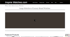 Desktop Screenshot of inspirewatches.com